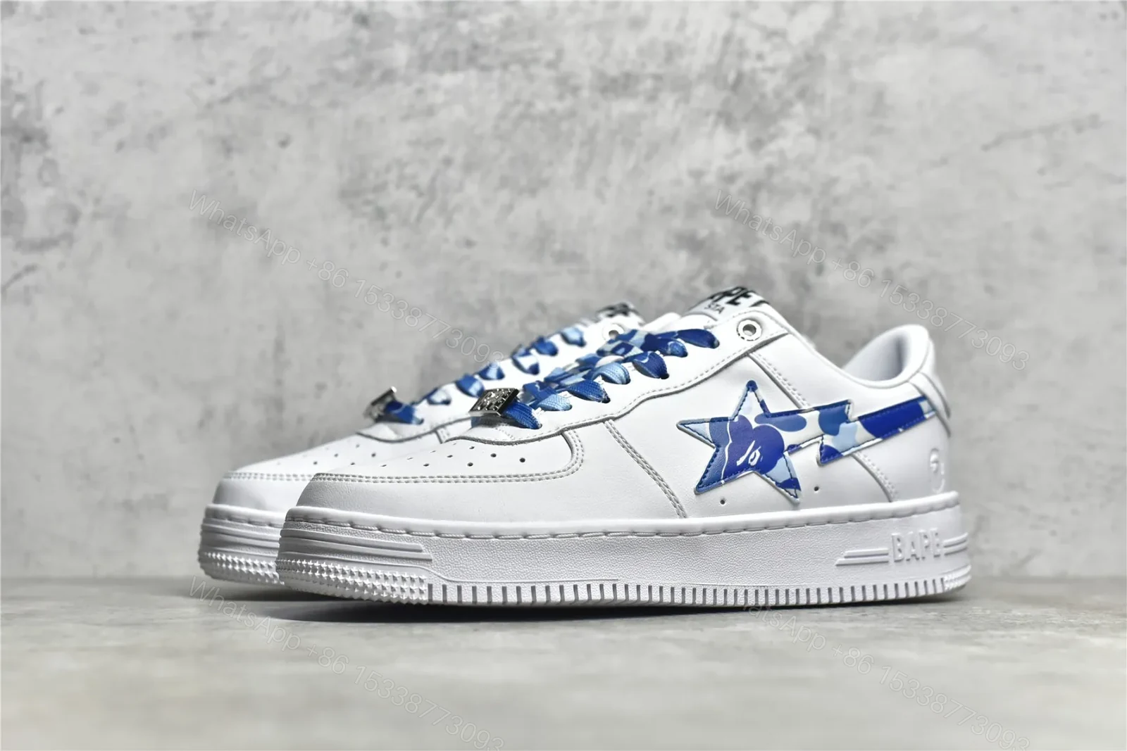 View 2 of A BATHING APE Bape Sta ABC Camo Low White Blue