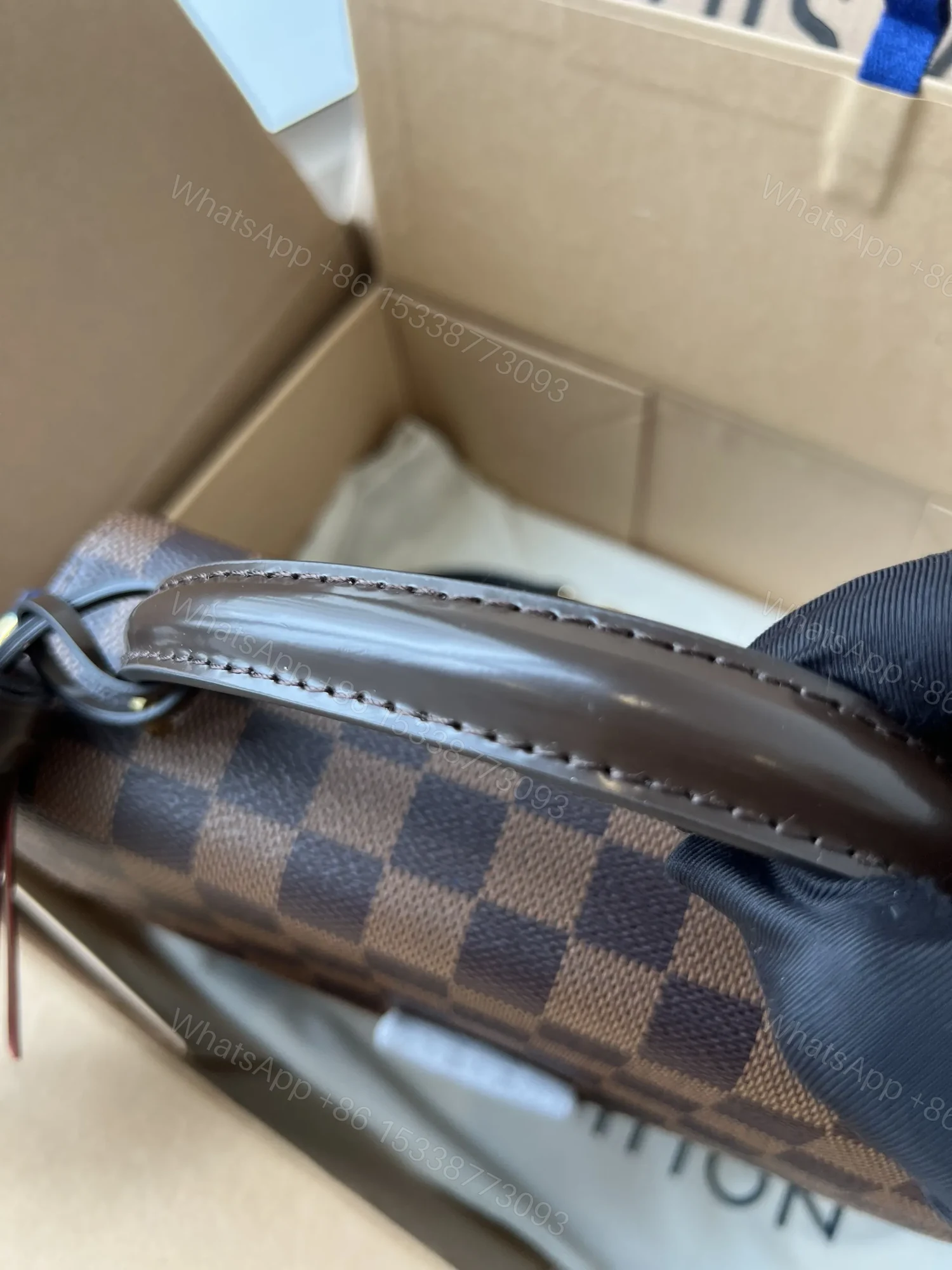 View 6 of Louis Vuitton LV Croisette Like Auth Brown Handbags 25.5cm