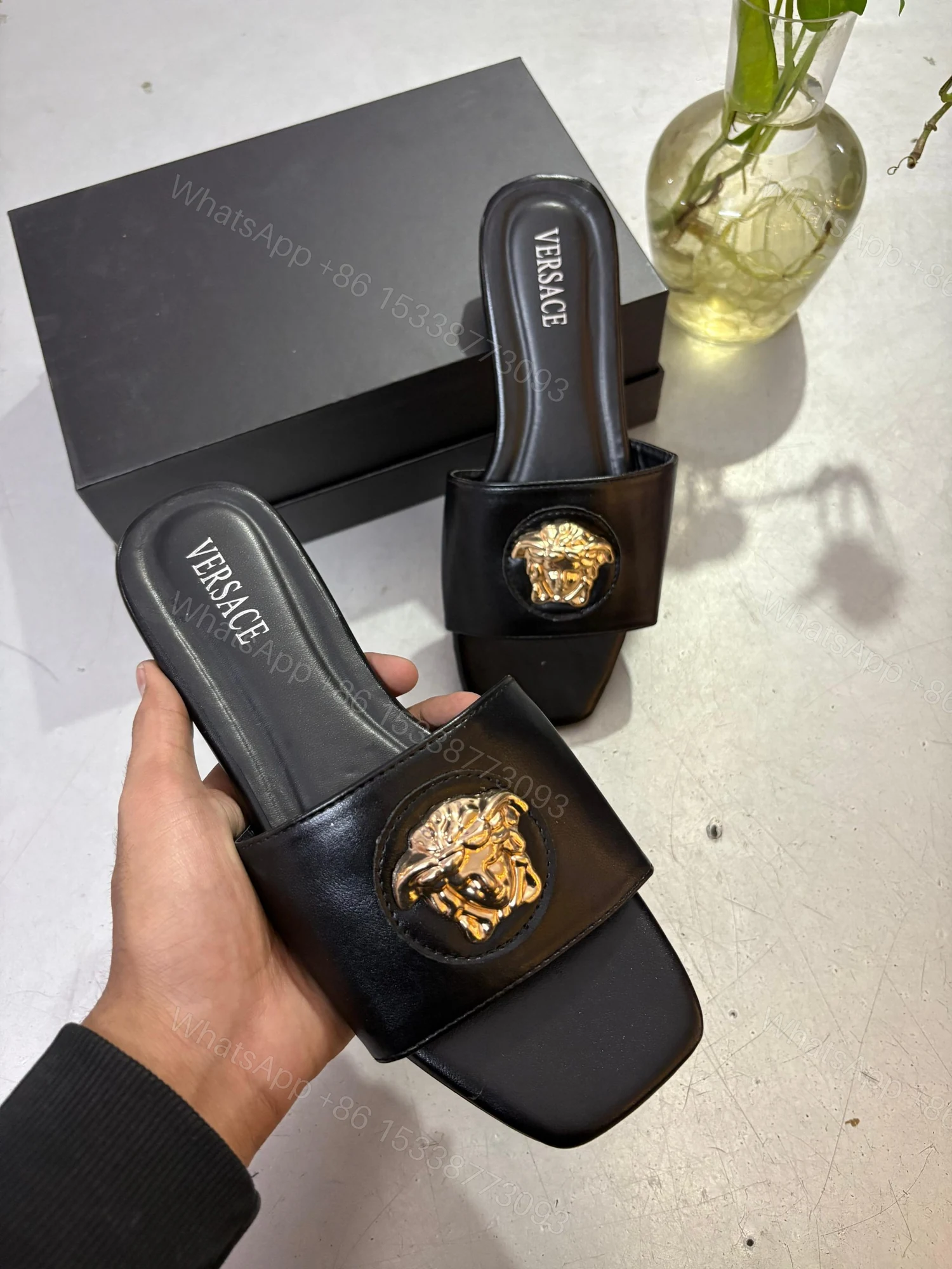 View 2 of FIRST COPY VERSACE MEDUSA FLATS