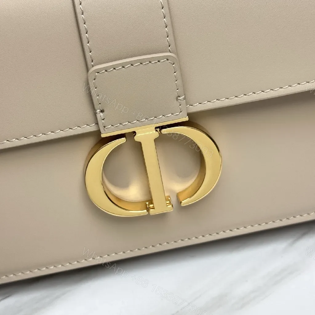 View 7 of Taupe Leather Satchel — Gold Chain, Flap, Day-to-Night Elegance