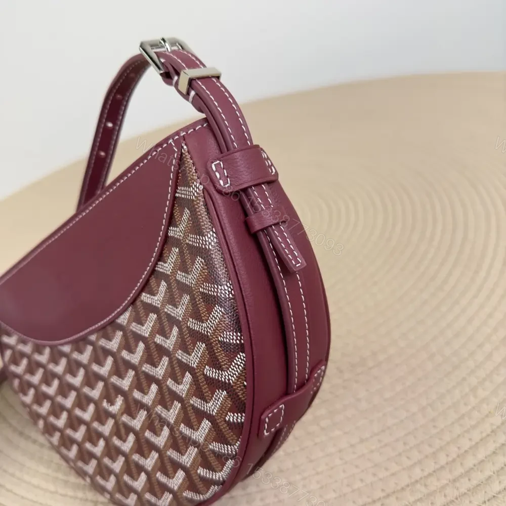 View 7 of 高仿Goyard*33CL33P單肩半月包紅色免檢版