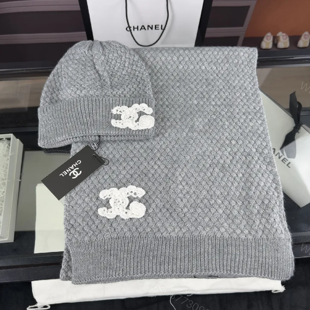 View 4 of Textured Knit Beanie: Luxe Logo Cuffed Hat