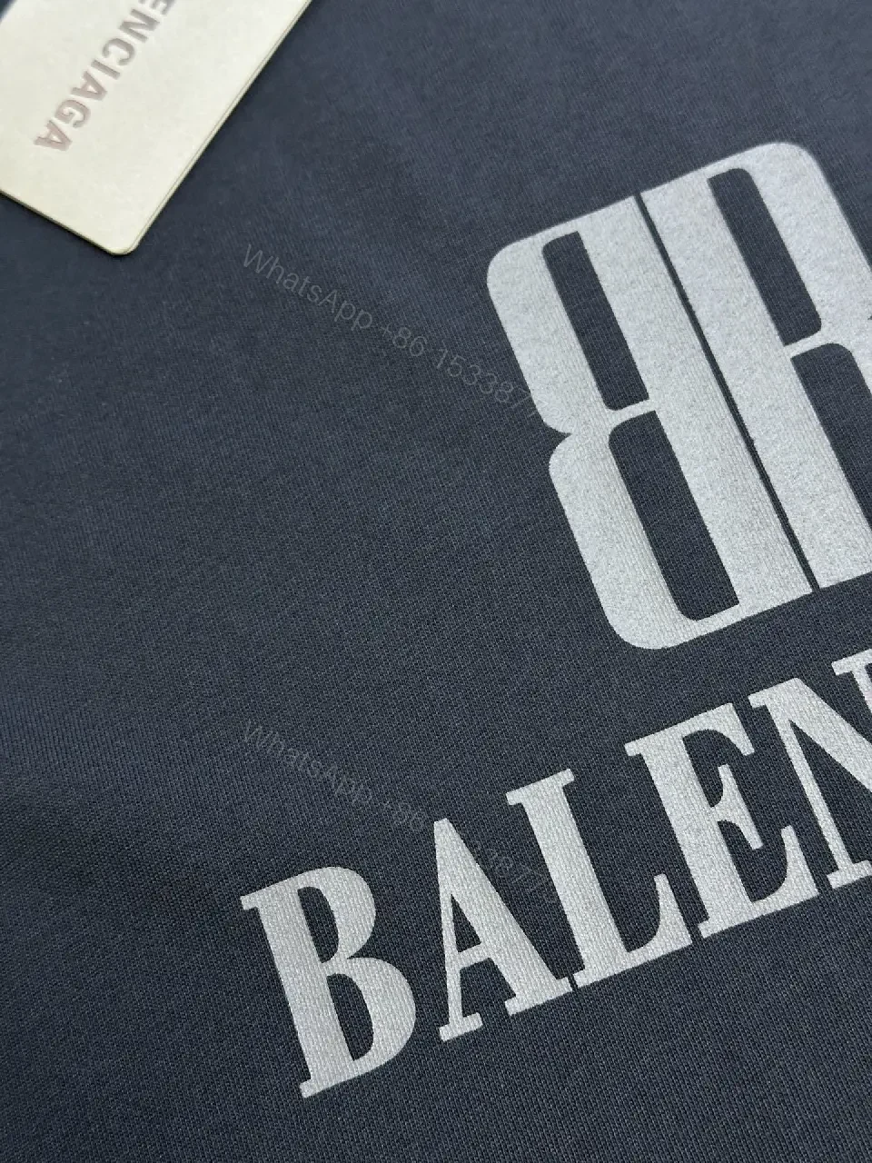 View 7 of Oversized Cotton Tee – Minimalist Logo Luxury, Black