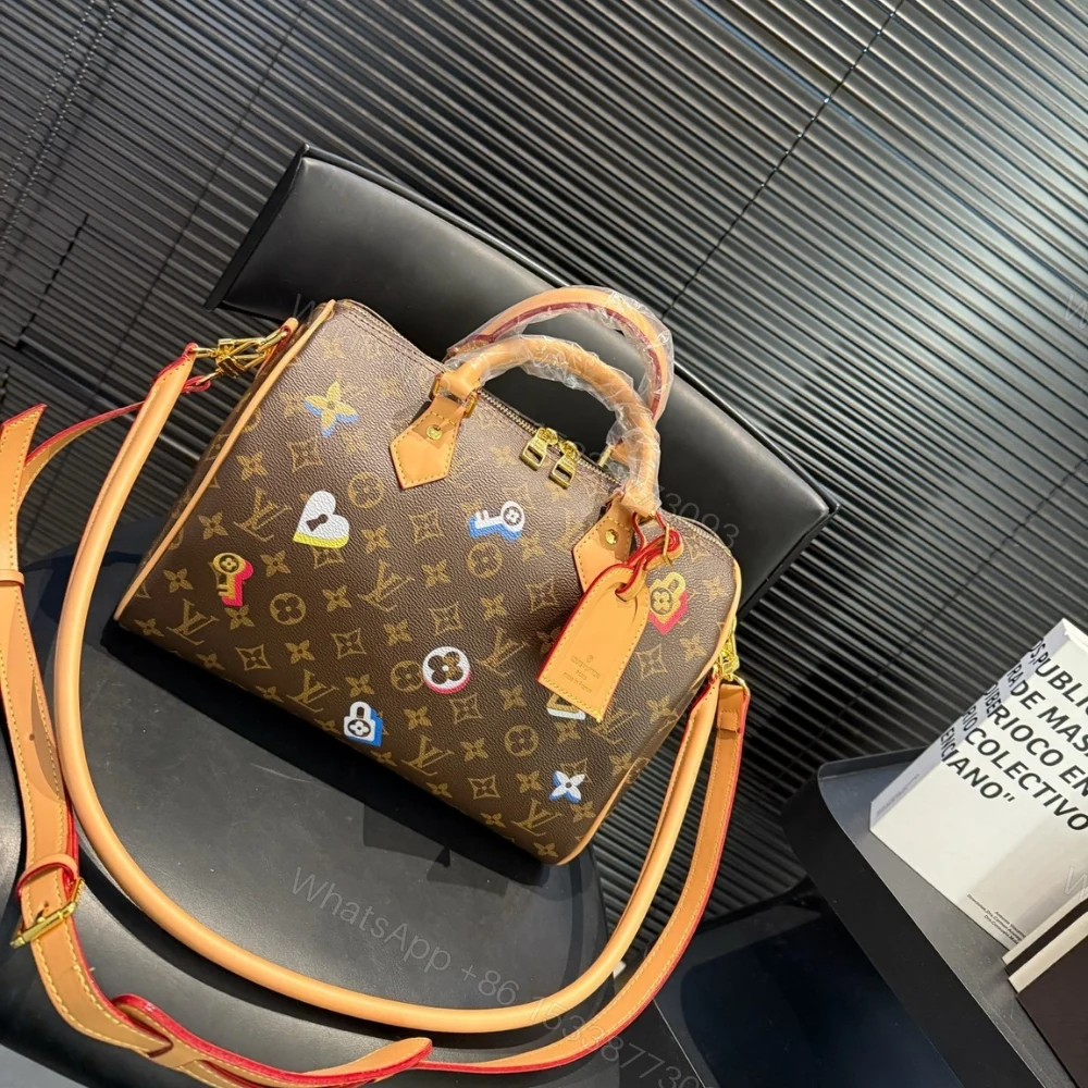 View 4 of Louis Vuitton Speedy Bandoulière 30 In Monogram Canvas Brown 30Cm