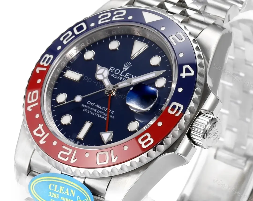 View 2 of Rolex GMT-Master II Pepsi Blue Replica 40mm 126710BLRO-0003