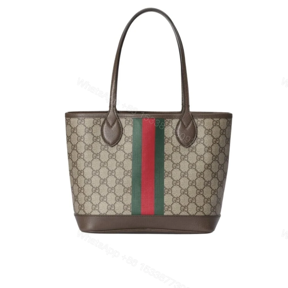 Gucci Ophidia Small Tote Bag Beige And Ebony GG 25Cm — view 1