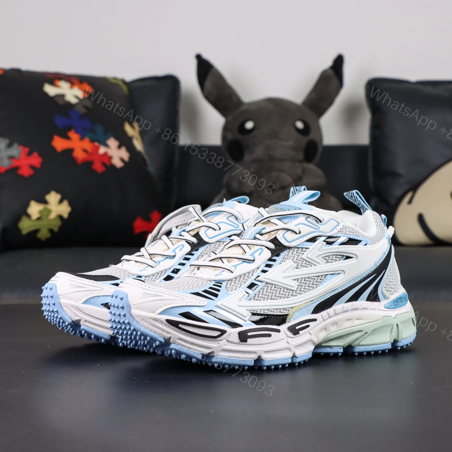 View 9 of Off White Be Right Back Sky Blue