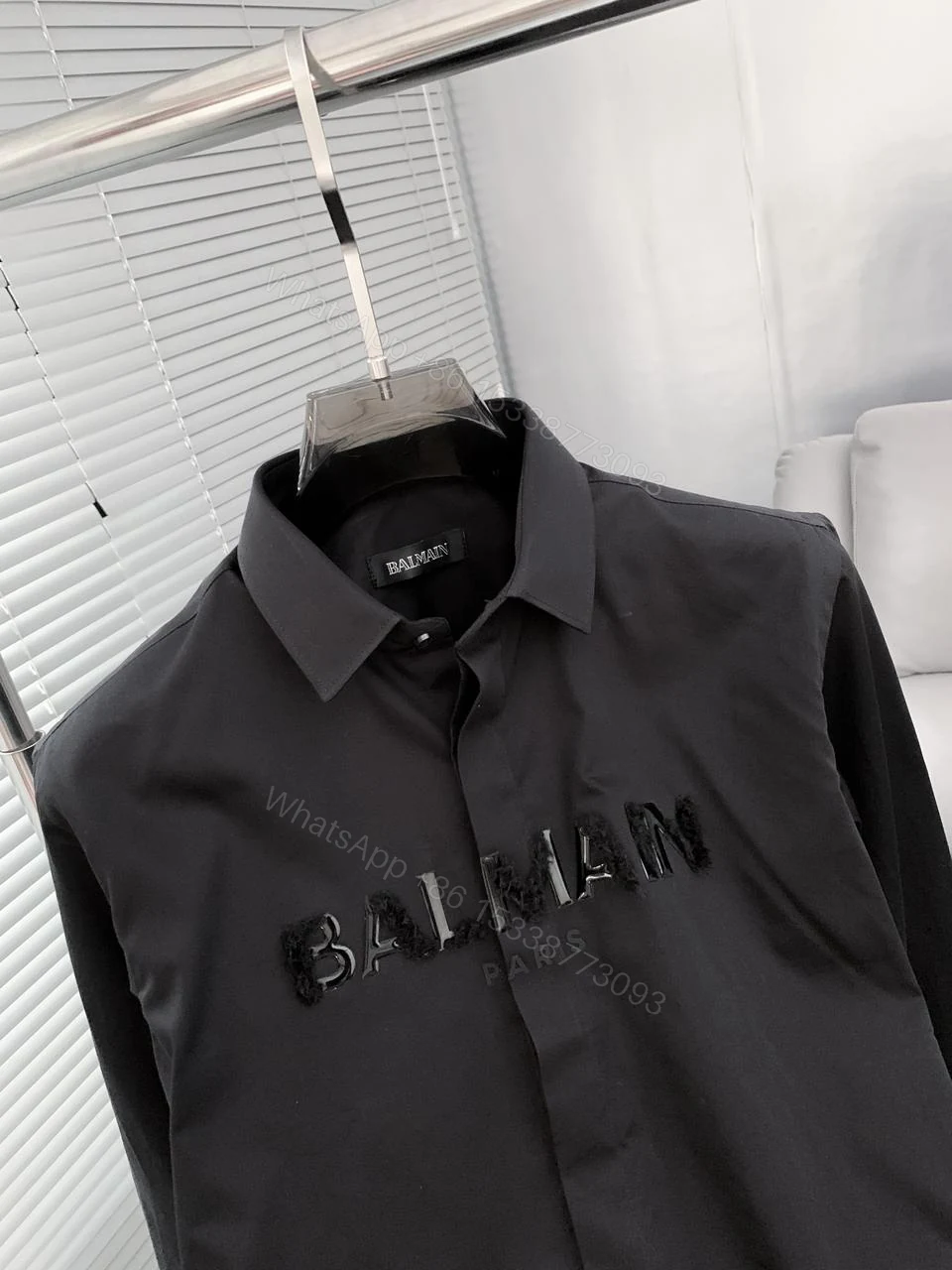 View 2 of Balmain Paris Cotton Lycra Premium Shirts First Copy | AAA+ Imported Replica