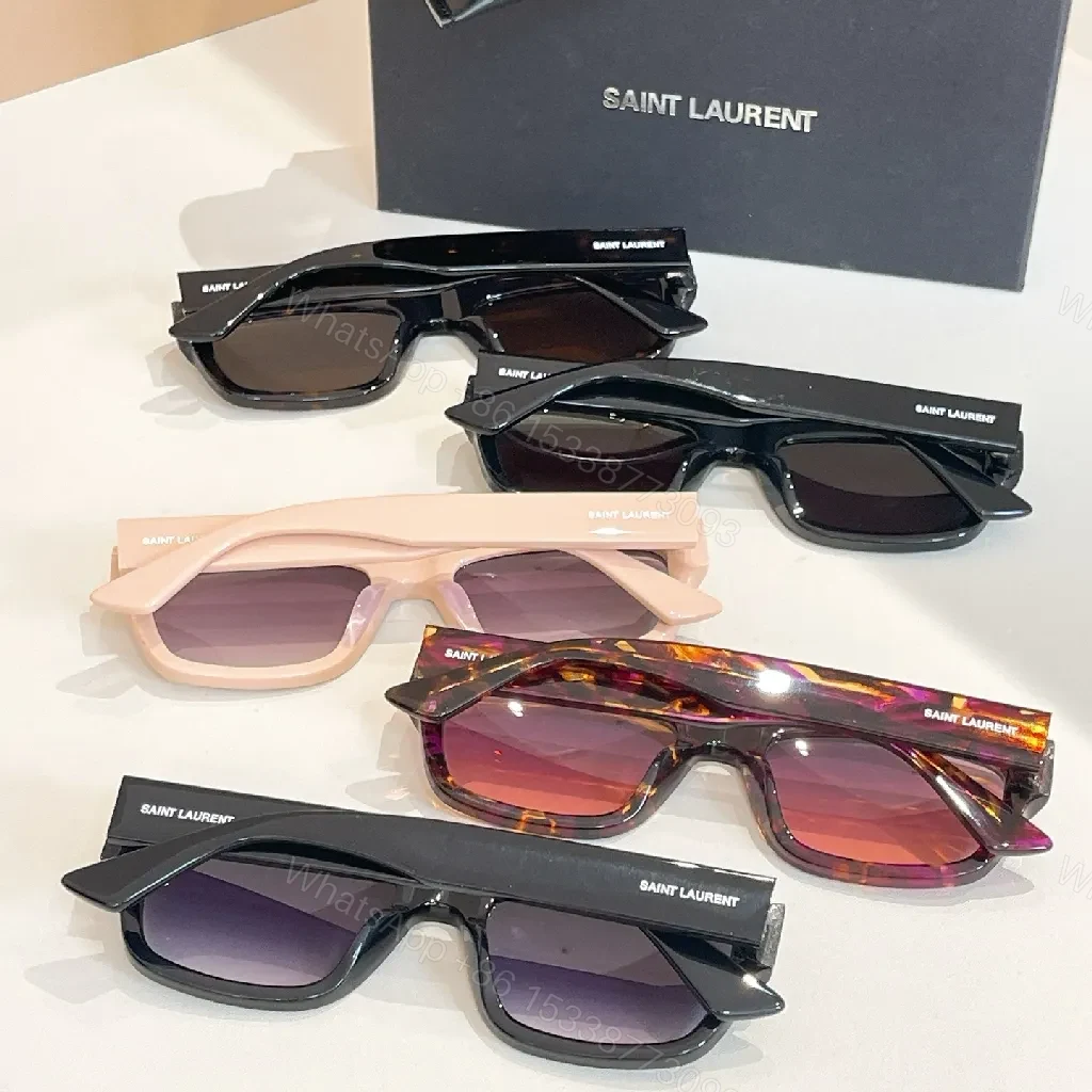 View 3 of Chic Black Acetate Sunglasses – Modern Rectangle, UV400 Lenses