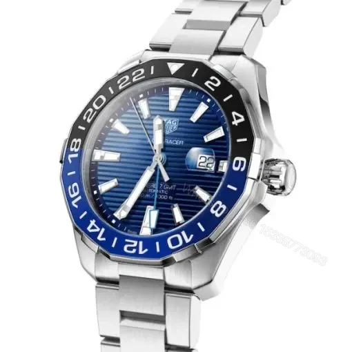 View 2 of Replica TAG Heuer Aquaracer Men Automatic Blue Stainless Steel Watch WAY201T.BA0927