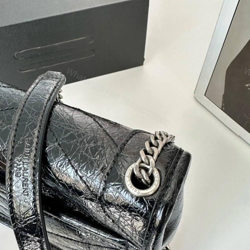 View 7 of Saint Laurent Niki Vintage Chain Wallet Black 19Cm