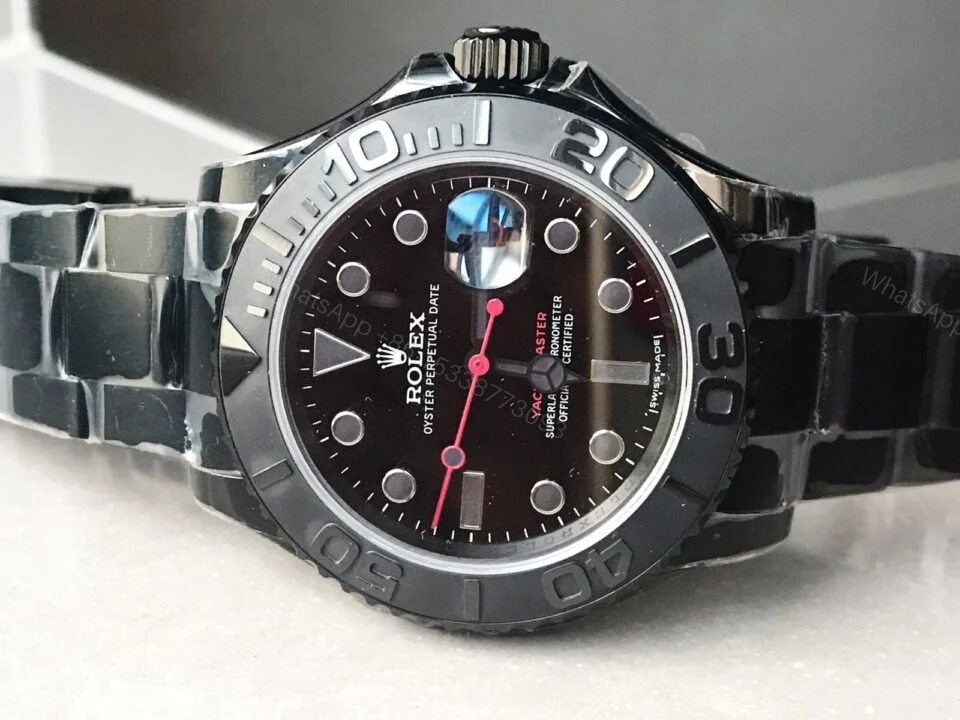 View 4 of VRF FACTORY 1:1 Rolex YachtMaster All Black PVD Best Edition Black Dial SA3135