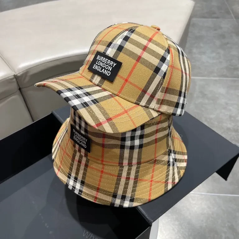 View 5 of Burberry Plaid Bucket Hat - Signature Pattern, Luxe Comfort