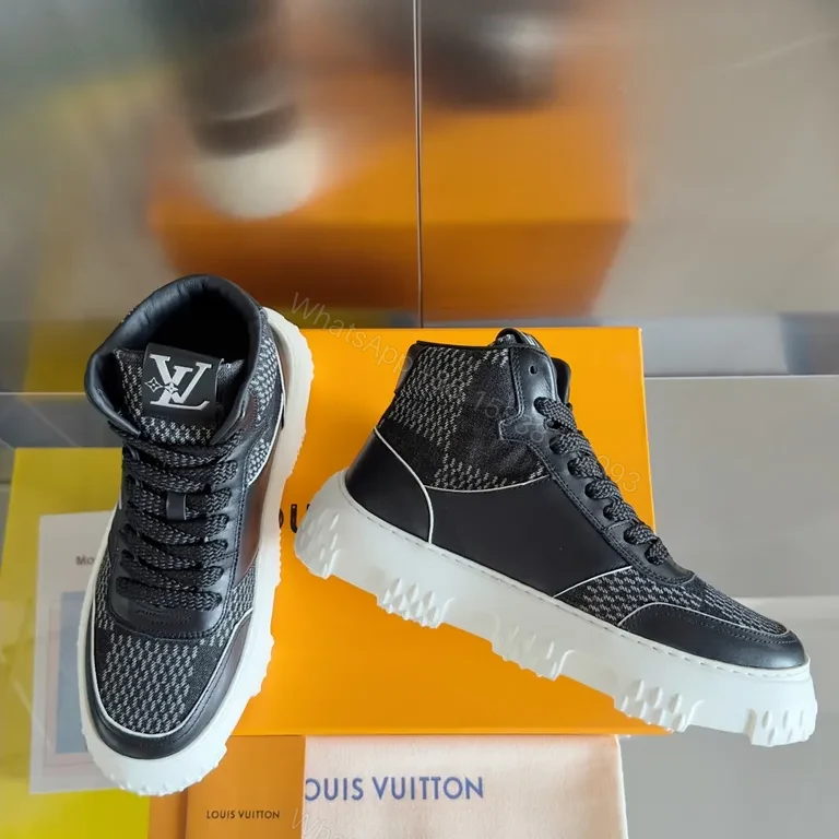 View 5 of Urban Tech Sneakers: Elevated Texture & LV Detailing