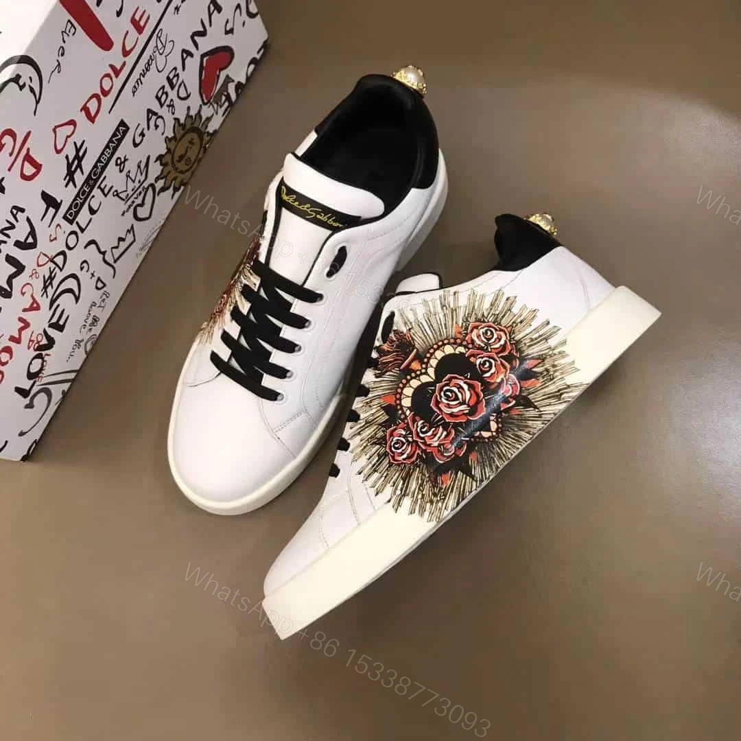 View 7 of DOLCE & GABBANA PRINTED CALFSKIN PORTOFINO SNEAKERS – DG5