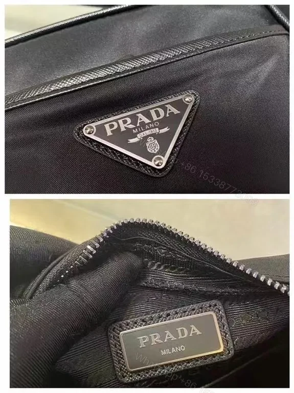 View 6 of Black Re-Nylon Prada Crossbody: Minimal Luxury, Everyday Versatility