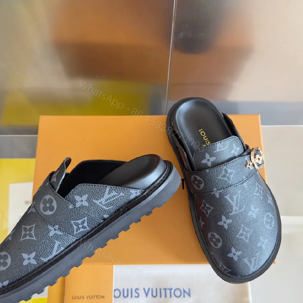View 9 of Dark Monogram Slip-Ons: Luxe, Versatile Comfort Shoes