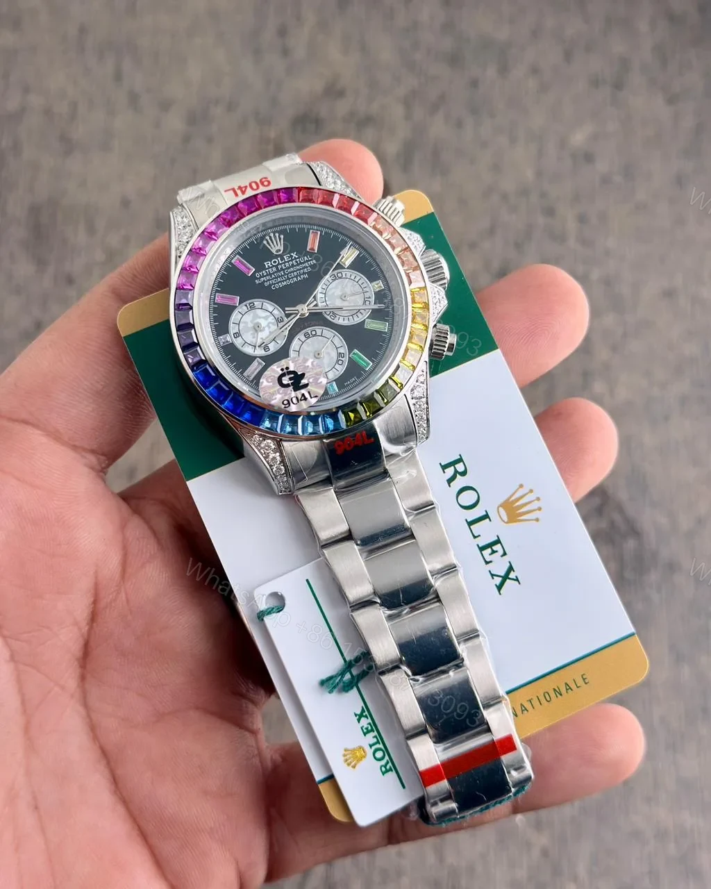 View 3 of Rolex Daytona Rainbow Watch