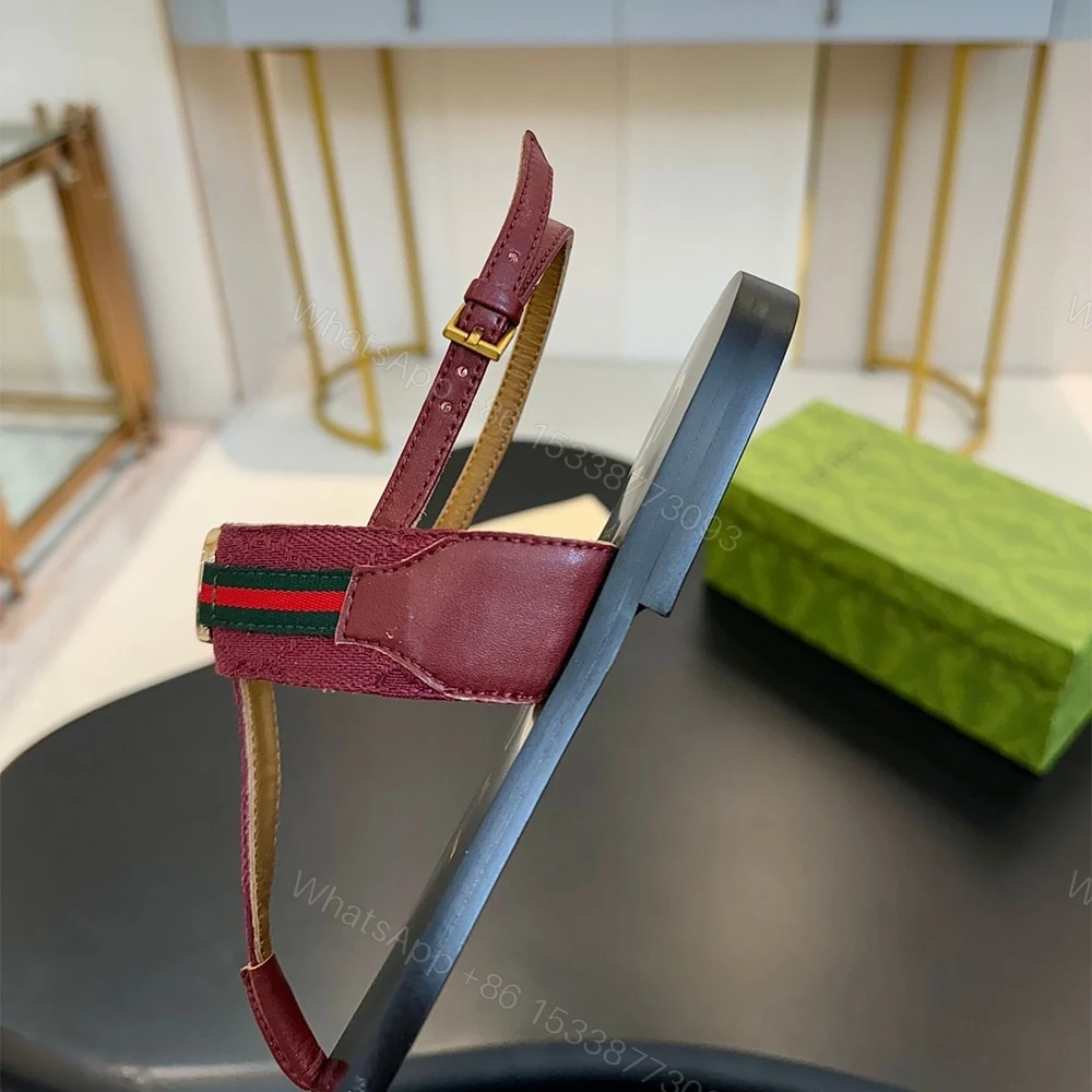 View 8 of GUCCI Women’s Interlocking G Web sandal 462507