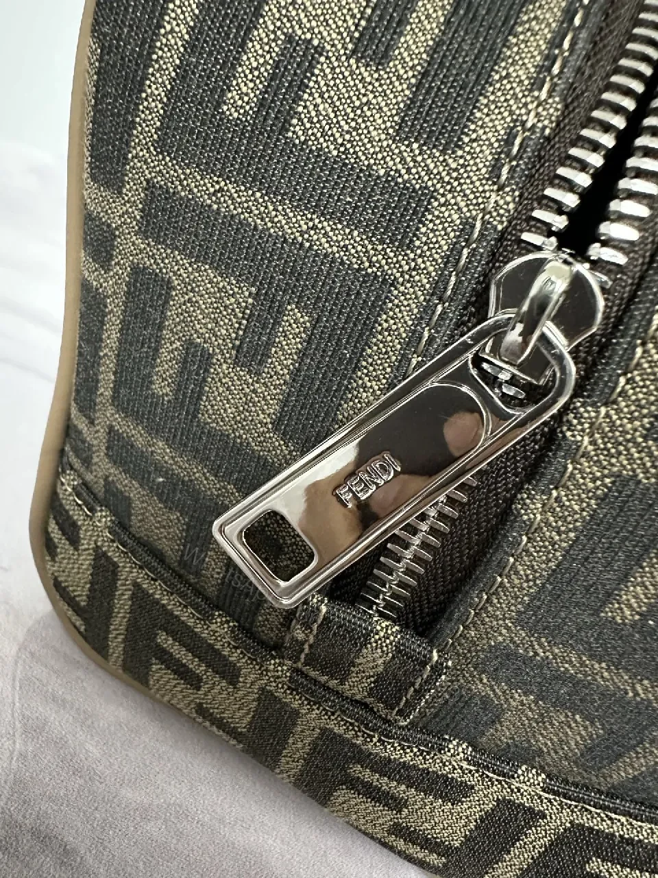 View 5 of Monogram Crossbody: Textured Leather, Modern Chic, Everyday Essentials
