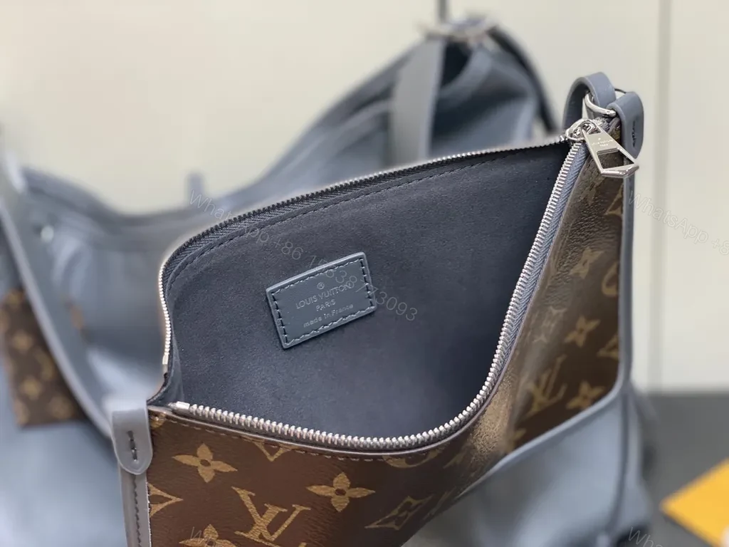View 7 of Graphite Leather Modern Hobo: Luxury Everyday Carry bag
