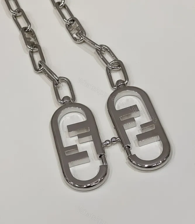 View 8 of Minimalist Chain-Link Necklace with Signature Hardware - Unisex Luxury