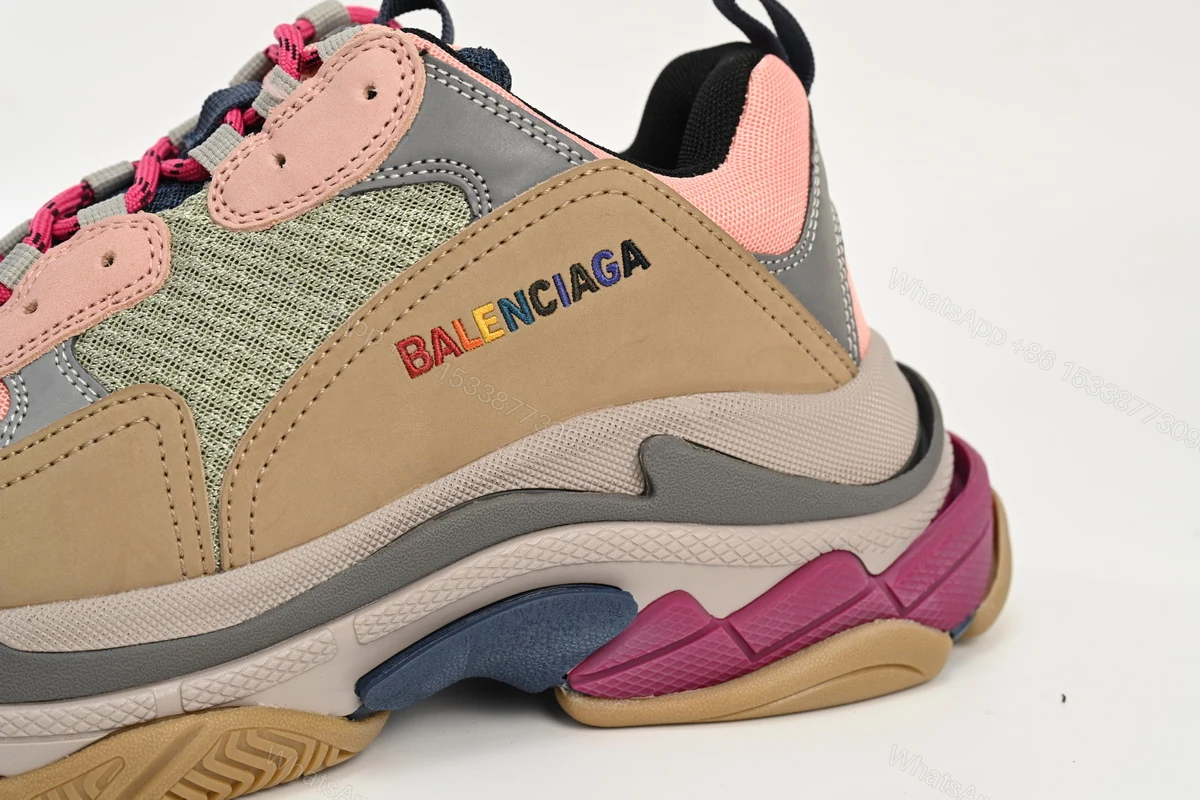 View 7 of Balenciaga Triple S Grey Pink 490672 W09O5 1036