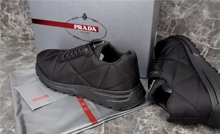 View 5 of PRADA QUILTED NYLON SNEAKERS – PRD041
