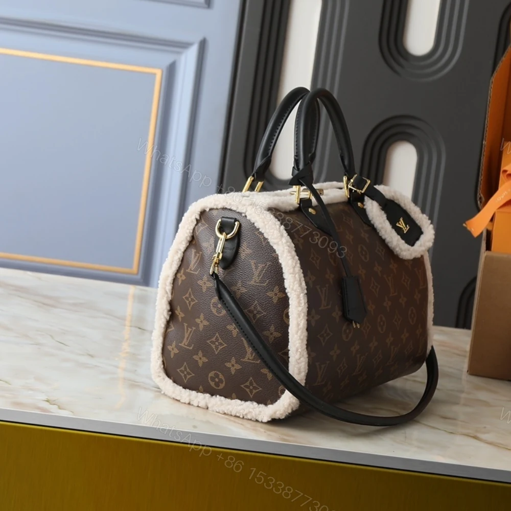 View 3 of Louis Vuitton Speedy Soft 30 Teddy Monogram Brown 30Cm M26326