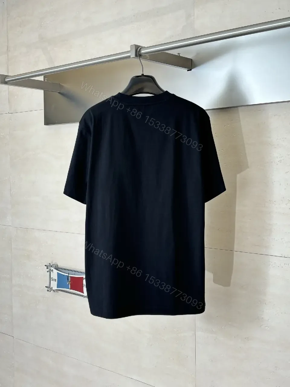 View 6 of Black Crest Graphic Tee – Premium Cotton Blend Modern Streetwear