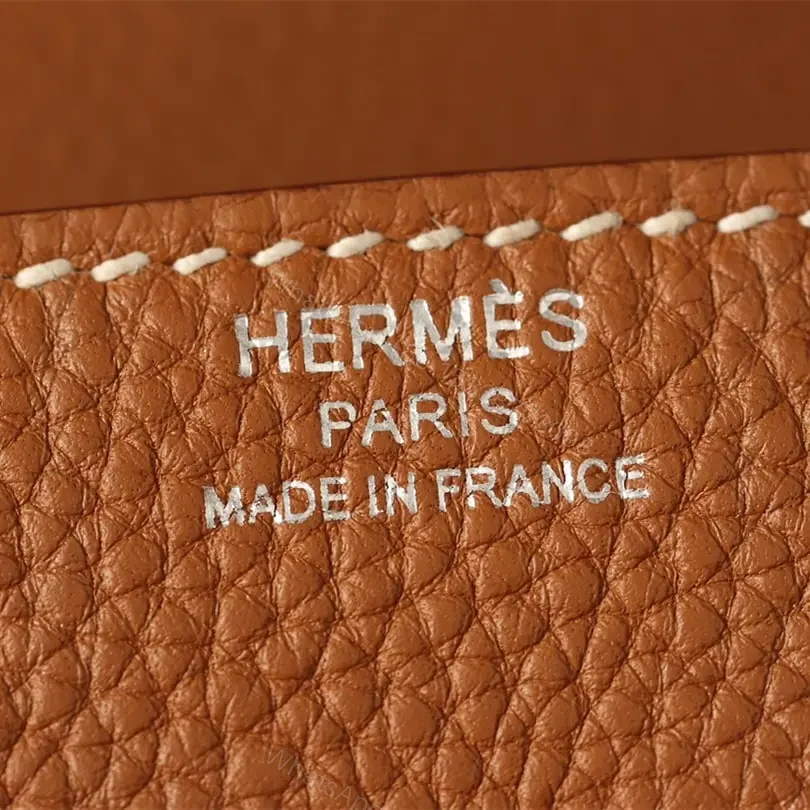 View 12 of 高仿Hermes*Birkin30金棕色銀扣免檢版