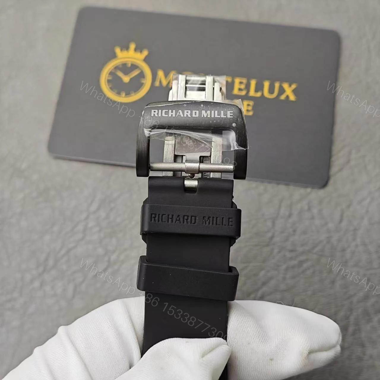 View 11 of Replica Richard Mille RM35-02 Black Carbon Fiber