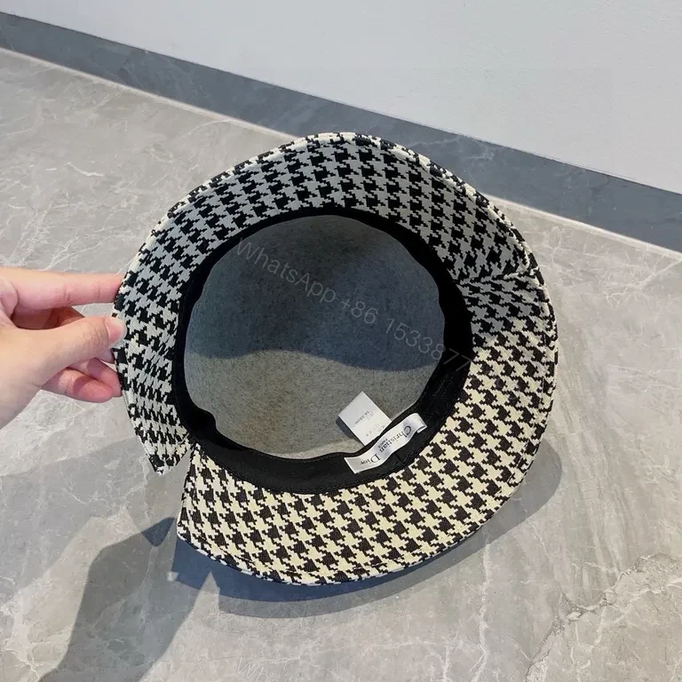View 5 of Chic Dior-Brand Textured Bucket Hat - Luxury Streetwear