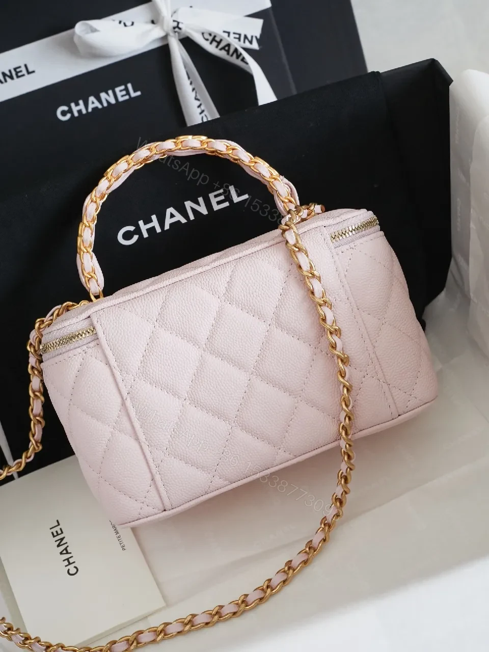 View 3 of Soft Blush Quilted Crossbody: Luxe Everyday Elevation Bag