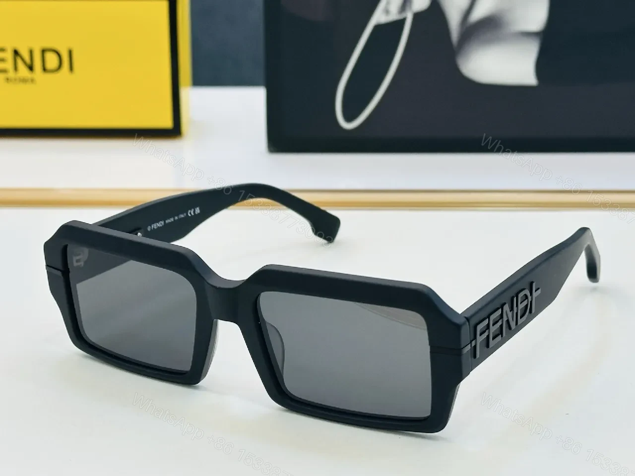 View 4 of Bold Blocky Frames Sunglasses: All-Day Comfort