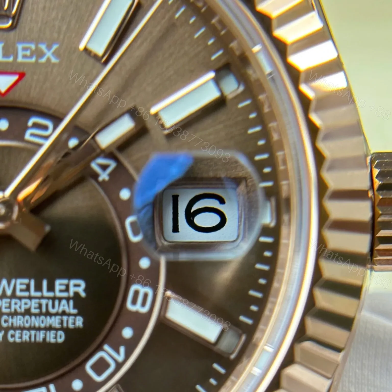 View 9 of Superclone Rolex Sky-Dweller Chocolate Dial 336235