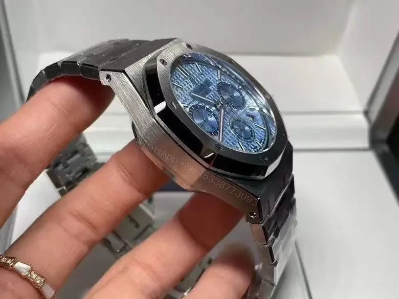 View 2 of Replica Audemars Piguet Royal Oak Selfwinding Chronograph Blue 26317BC.OO.1256BC.01