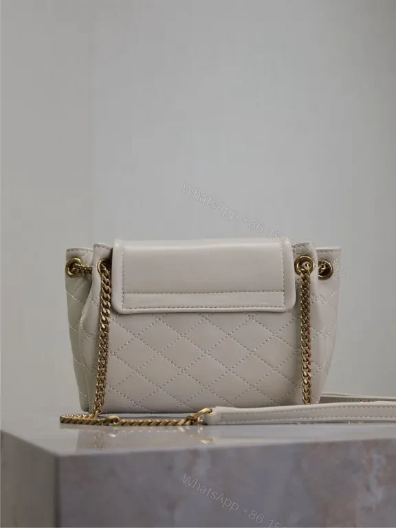 View 3 of Ivory Quilted Lambskin Mini Bag: Luxe Everyday Charm