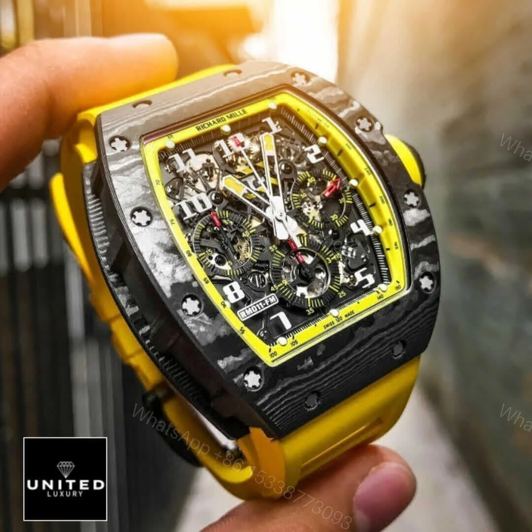 View 5 of Richard Mille RM11-03 Yellow Storm Replica