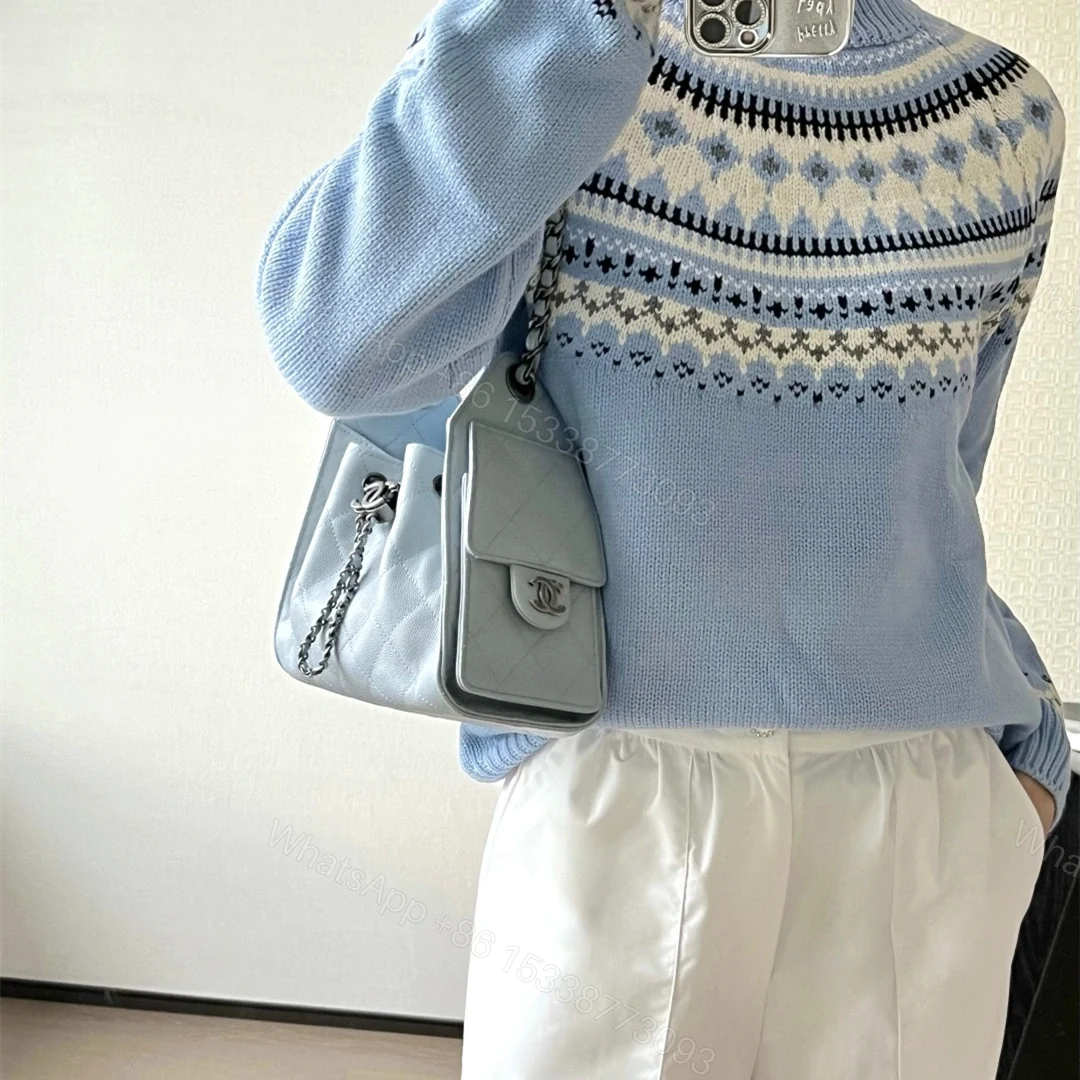 View 24 of 高仿Chanel*26C/25Bag系列AS5311小牛皮手袋Mini霧霾藍免檢版