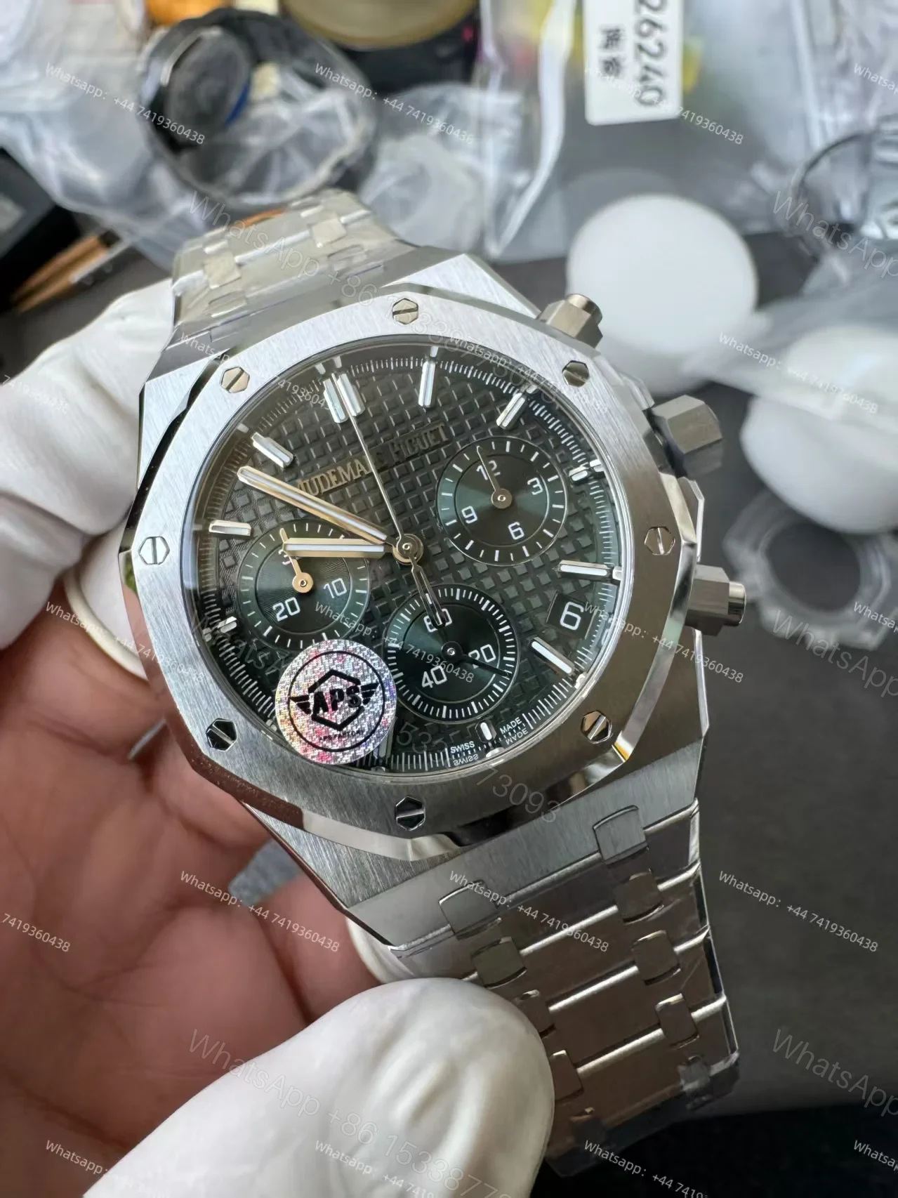 View 10 of Audemars Piguet Royal Oak Chronograph 26240 Series Selfwinding Chronograph Best Super Clone