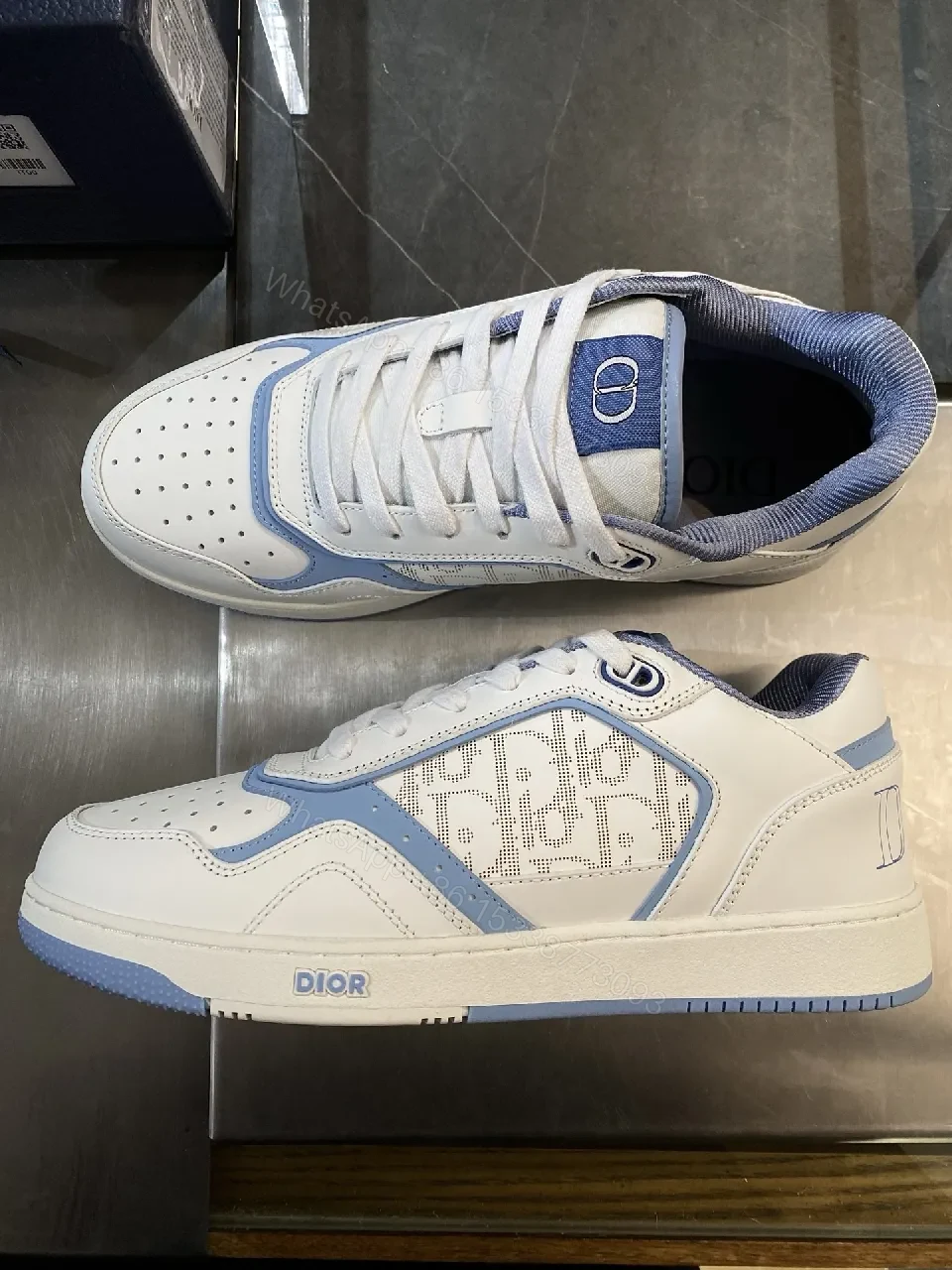 View 5 of Light-Dened Luxe Sneaker: Premium Leather, Designer Detailing