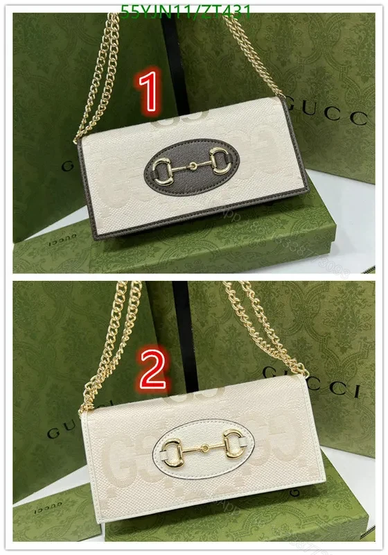View 2 of Gucci 1955 GG Supreme Horsebit Bag Replica ST89WM