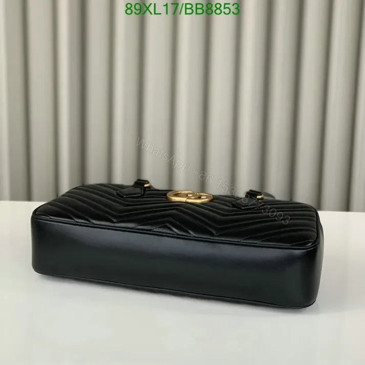 View 10 of Gucci Faux GG Marmont White Top Handle Bag BB8853