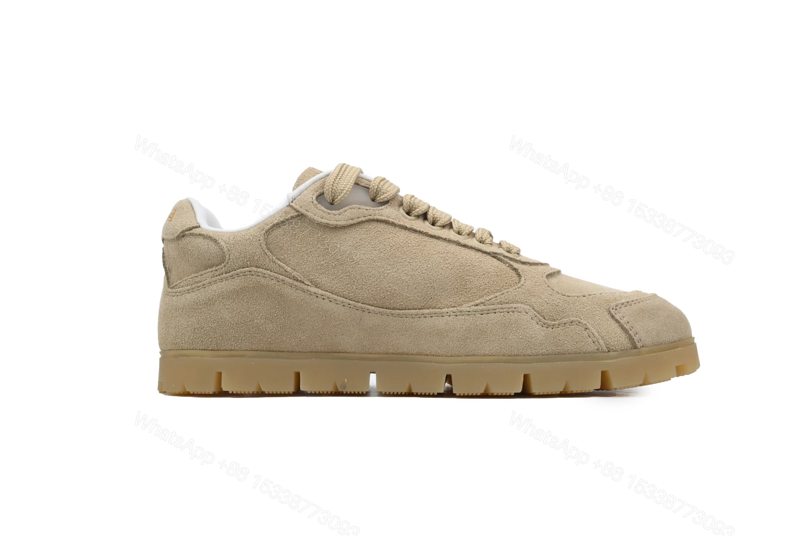 View 5 of Prada Trail Suede Sneakers Khaki