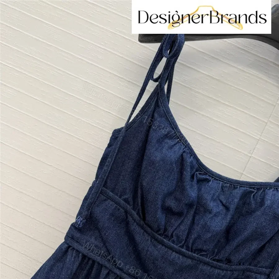 View 3 of Zimmermann Mahon Broderie Anglaise Denim Midi Dress