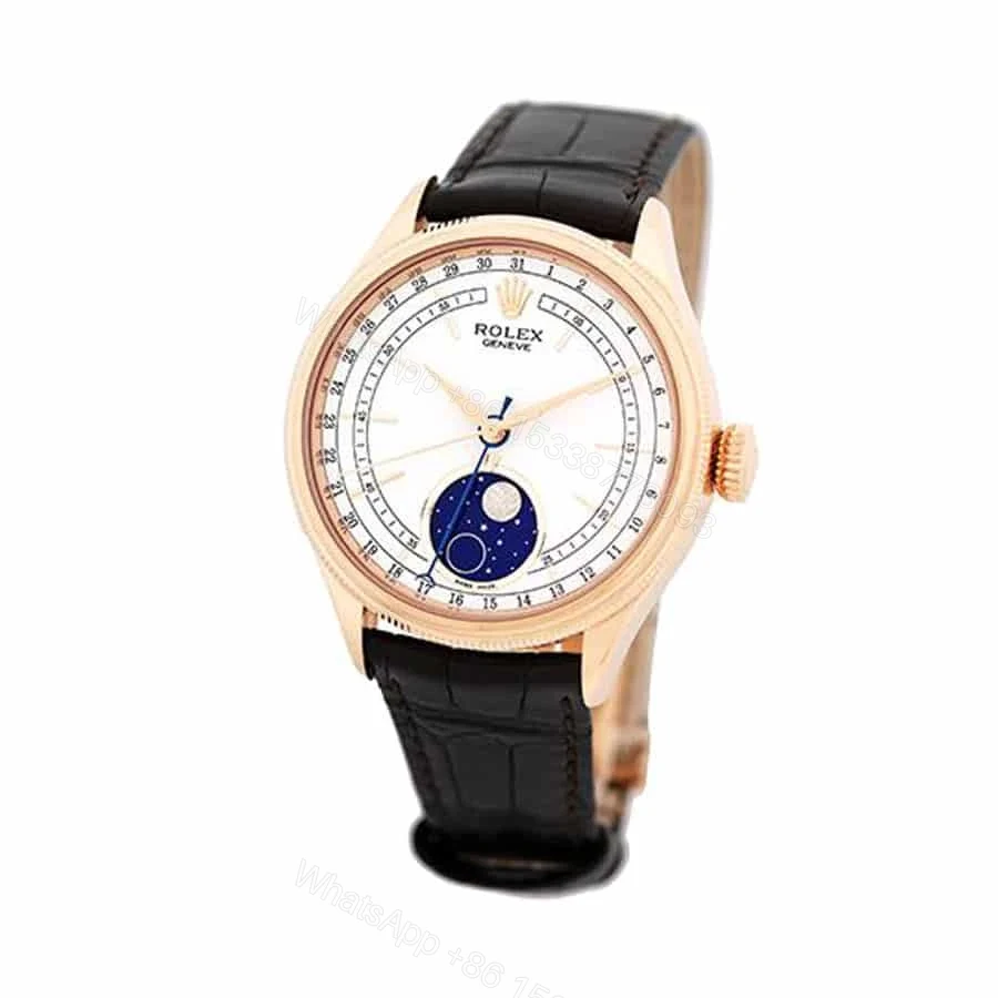 View 2 of Replica Rolex Cellini Moonphase White Dial 50535-0002