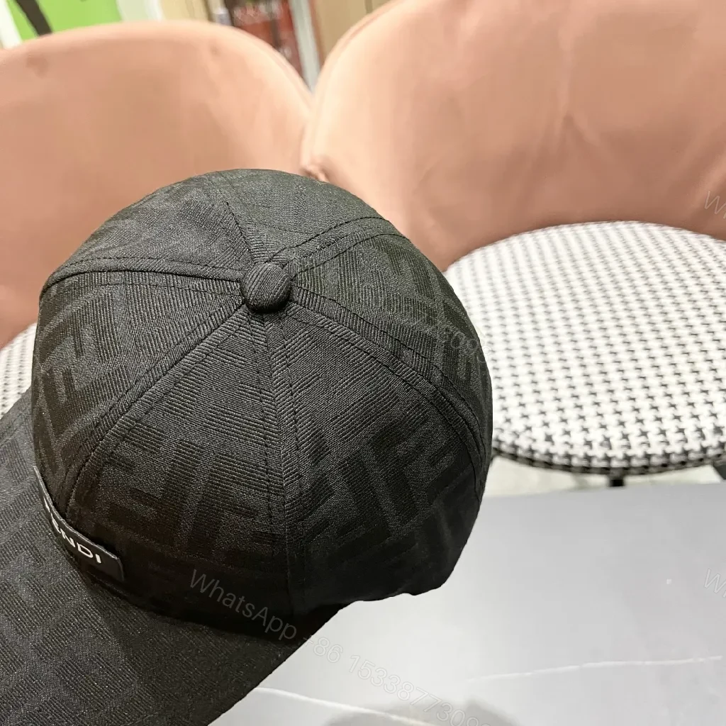 View 4 of Monochrome Monogram Cap: Textured Luxe, Adjustable Front Cap