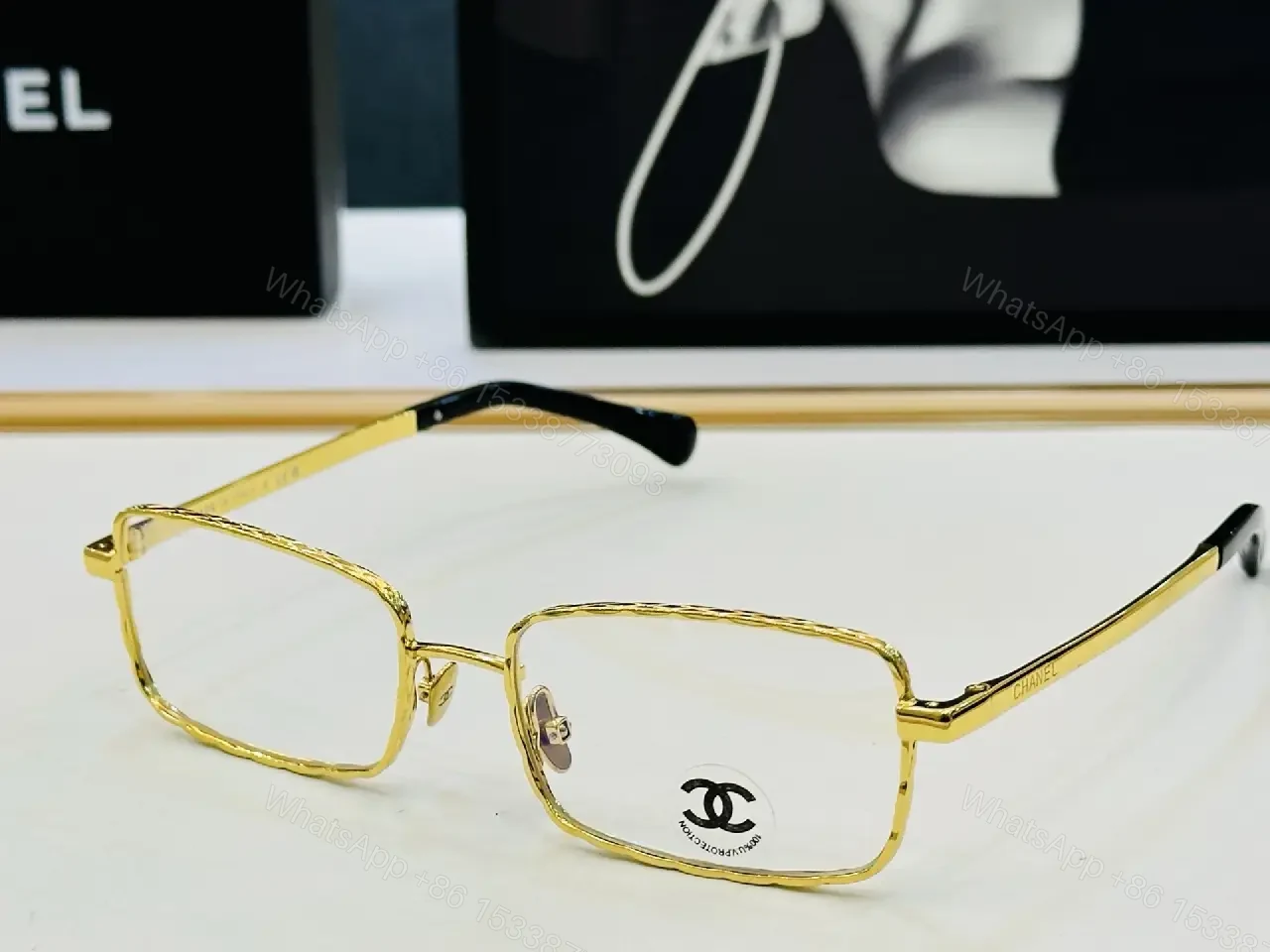 View 6 of Minimalist Luxe Square-Frame Sunglasses with UV400 Shield