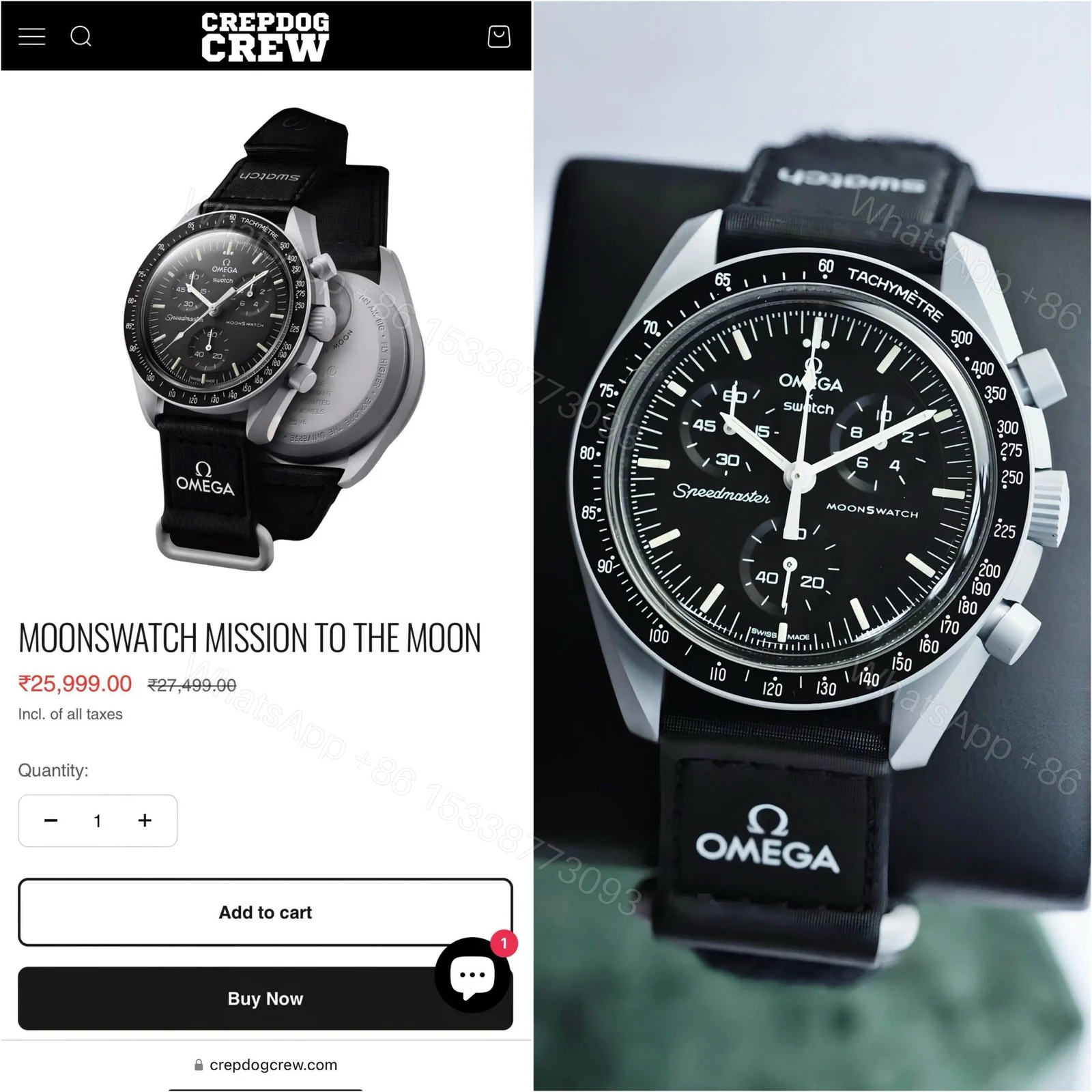 View 4 of Swatch x Omega Bioceramic MoonSwatch All Black